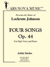 Four Songs for Voice and Piano, Op. 44 Vocal Solo & Collections sheet music cover